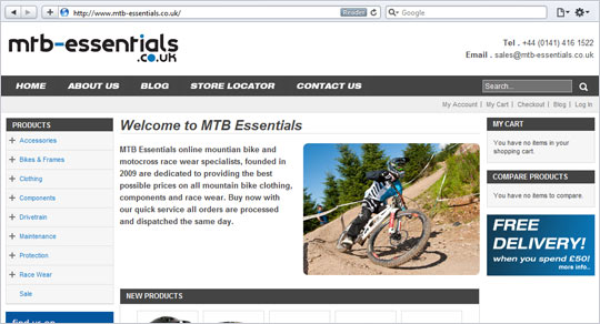 MTB Essentials Magento Sotre